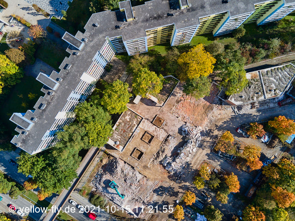 15.10.2021 - Luftbilder vom Abriss unseres Quiddezentrums